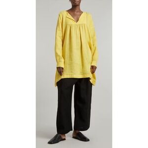 Eskandar Japanese Trouser Black‎ 100% Silk Wide Leg Pants Size Large